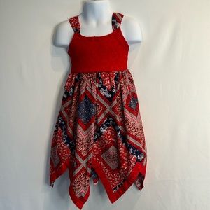 💜3/$15 Blueberi Boulevard Red White Blue Dress